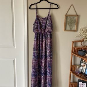 fire los angeles maxi dress